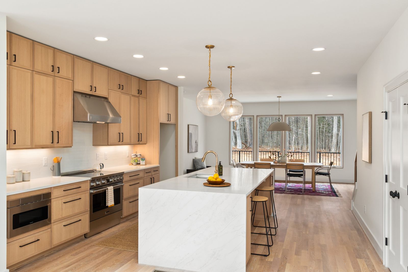 Galley kitchen built by the studio